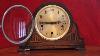 Antique Art Deco 8-day Mantel Clock Made In England Wind Up