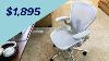 Herman Miller Aeron Remastered Chair Mineral Grey Size B Fully Loaded 2020 Herman Miller Aeron